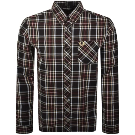 トップス FRED PERRY Reissues L/S Tartan Shirt Fred Perry Long Sleeve Tartan Shirt Black | Mainline Menswear au